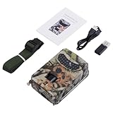 SOIMISS 1080p Wildkamera 12mp Jagdkamera mit 26 Ir LEDs Ip56 Pir Bewegungsmelder Outdoor Nachtsichtkamera für Wildtierüberwachung und Jagd