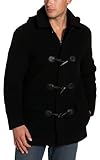 Marc New York Herren Dufflecoat aus Wolle, schwarz, Large