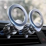 LISEN 2 Stück Handyhalterung Auto Magnet fit MagSafe Autohalterung [24x N55 Magnet] Smartphone Handy Halterung Auto, handyhalterung Auto lüftung für iPhone 16 15 14 13 12 Pro Max Mini MagSafe Hülle