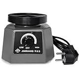 Memows Rüttelplatte Gips, 220V 100W Gipsrüttler Rüttelplatte Elektrisch 4'' Dental Oszillator Gips, Einstellbare Geschwindigkeit Dentalrüttler Vibrationsplatte Gips für Mischen von Gips, Gussmodell