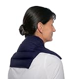 Nackenkissen Komfort - dunkelblau - Kirschkernkissen - Wärmekissen & Kältekissen - 5-Kammer Rücken Schulter Nacken