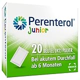 Perenterol junior 250 mg Pulver 20 Sachets - Durchfall Medikament zur Vorbeugung & Behandlung von akutem Durchfall - entzündungshemmend - verhindert übermäßigen Flüssigkeitsverlust