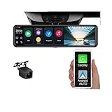 11,26' 4G CarPlay Dashcam mit Android 10, GPS-Navigation, ADAS, FHD 1080P-Videoaufzeichnung, Nachtsicht, WLAN-Fernüberwachung und DVR(None)