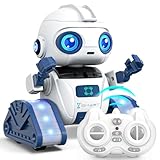 Ophy Roboter Kinder Spielzeug, wiederaufladbar und projizierbar, RC-Roboter mit LED-Augen und Musik, RC-Spielzeug mit Gestensensor für ab 3 4 5 6 7 8 9 10 Jahre Jungen und Mädchen