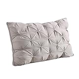 Bequemes Daunenkissen, 5-Sterne-Hotelkissen, Daunenkissen, biomimetische Entendaunen, 3-dimensionaler Halswirbelkissenkern, Grau, 1000 g x 1 Stück