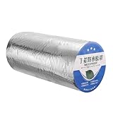 QUARKZMAN Wasserdichtes Butylband 16 ft x 12' W Aluminiumfolie Dichtungsband, 0,03' dick Aufgerüstetes Outdoor-Selbstklebeband für Wohnmobilreparatur