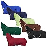 RL24 Abschwitzdecke mit Halsteil und Kreuzgurt (abnehmbar) BASICLINE schwarz 135cm