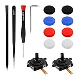 CENPEK 2-teiliges Bedienhebel-Austauschset für VR-Controller, Reparaturset für analogen Daumenstick Links und rechts mit Kappen, Reparaturwerkzeugset für die Controller-Wartung