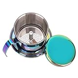Kaffeefilter, Edelstahl-Kaffeetropfmaschine, Tragbare Haushaltskaffeekanne, Wiederverwendbare Kaffeetropfmaschine mit Griff, Tropfkaffeemaschine, Mini-Kaffeemaschine für Büro,