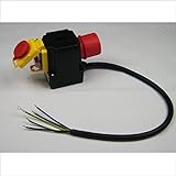BUZE Original KEDU KOA 12 Schalter 400V mit Notaus-Klappe für Motor-Wippkreissäge 1845-02001, Motorschutz & Motorbremse, Unterspannungsauslöser und Phasenwender