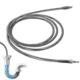 Riisoyu Universal Rohrspirale Abflussspirale, 3m x 10mm Rohrreinigungsspirale Rohrreiniger Spirale Abflussreiniger Rohrreinigungswelle mit Elektrischen Adaptern Spirale Küche Spülbecken Kanal