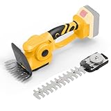 WingFly Akku Gras- und Strauchschere Kompatibel mit Dewalt 18V,20v Akku, 2 in 1 Mini Heckenschere für Garten und Höfe (130mm und 220mm Schnittlänge, ohne Akku)