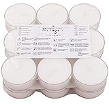 Pritogo Maxi Teelichter (18 Stück) Kunststoffhülle Brenndauer: 7 Std. XXL Ø 5,8 * 2,2 cm Jumbo Teelichte Plastikschale unbeduftet