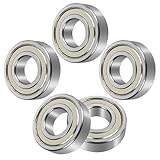 5 Stück Kugellager,608zz Kugellager 22 * 8 * 7mm,608 Kugellager,Bearing,Kugellager Skateboard,Metall Double Shielded Miniatur Rillenkugellager,für Skateboard Roller Inline Skates Scooter-Silber