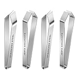 YOUZMY 4 Stück Küchenpinzetten, Pinzette Edelstahl,Fischgrätenpinzette,Grätenpinzette,Fischgrätenzange,Fisch pinzette für gräten, Grätenzange für fisch, für präzises Arbeiten mit Fisch Geflügel