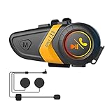 GANMEI LX3 Helm Bluetooth Headset 1200 mAh Motorrad BT5.0 Wireless Freisprecheinrichtung Stereo Anti-Jamming Wasserdicht Headset-C