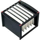 helit H6110092 - Hängeregistraturgestell, extra stabil, stapelbar, schwarz / rot, DIN A4