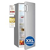 Exquisit Kühlschrank ohne Gefrierfach, Großer Kühlschrank, 5 Ablagen, 242 Liter, Vollraumkühlschrank 143 cm hoch, KS5320-V-H-040E weiss