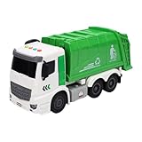 Dilwe Müllwagen-Spielzeug, Trägheitsbetriebenes Müllwagen-Spielzeug für Kinder mit Licht und Ton, Müllauto-Modell für Kleinkinder