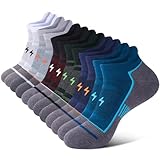 Cirorld Sneaker Socken Herren Dame, 6 Paar Atmungsaktiv Sportsocken Kurze Laufsocken, Anti-blasen Baumwolle Kompressionssocken für Laufen, Sport, Arbeit, Wandern, Radfahren, Unisex 43-46 37-42