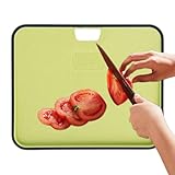 Schneidbrett für Küche – Mehrzweck-Anti-Slip | Chopping Boards Kitchend | Non-Slip Doppel-Sided Raised Edge | Kitchen Cutting Boards mit Easy Grip Griff zum Zubereiten von Käsefrüchten