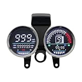 Universal Motorrad Tachometer Digital Dashboard Meter Geschwindigkeit Meter Tachometer RPM Meter Für GN 125 Geschwindigkeitsmesser
