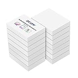 ZCZN 14 Blöcke Haftnotizen weiß, kleine Klebezettel 51 x 38 mm, Sticky Notes 100 Blatt pro Block für Schule, Zuhause, Büro