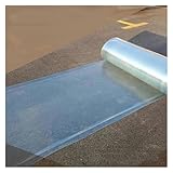 Transparente, UV-beständige Polycarbonat-Dachplatte, 1 x 6 m, ideal für Garagen und Gewächshäuser, 0,8 mm Glasfaser-Tageslichtplatte, anpassbare Größe