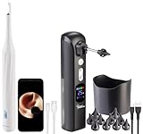 newgen medicals Ohrenputzer mit Kamera: Set: WLAN-Otoskop mit 5MP Kamera und elektrischer Akku-Ohrreiniger (WLAN-Ohrreiniger mit 2K Kamera, Ohrenkameras)