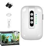 Luftpumpe für Aquarien, leise Sauerstoffpumpe, wiederaufladbar, batteriebetrieben, für Betta- -Wasserwechsel