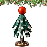 Topfuntersetzer aus Holz – Set aus natürlichen Baum-Untersetzern, isolierendes Kissen in Baumform, zusammenklappbare Topfhalter, Weihnachtsbäume, Dekoration für Öfen,