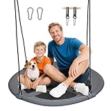 Nestschaukel ø 120 cm Schaukel Kinder HöHenverstellbare Schaukel Outdoor & Indoor Belastbar Bis 120 Kg Gartenschaukel OderhäNgesessel