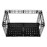 ORFOFE Selbstgemacht Miniatur Bühnenplattform Puppenständer Vitrine für Actionfiguren und Puppen Sammelvitrine mit Modularer Bauweise für Tischaufbewahrung und Sammlerszenen