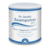 Dr. Jacob’s Basenpulver pur I Kalium, Magnesium, Calcium, Zink I pure Mineralstoffe als Citrat und Laktat I Gezielter Mineralstoff- und Basen-Ausgleich* I 200 g, 36 Portionen