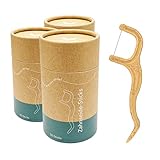 VIGOROUS® 150 Stk. nachhaltige Zahnseide Sticks - Zahnsticks für Zahnreinigung - vegane Zahnseidenhalter - ungewachste Dental Floss Picks für Zahnhygiene - Dental Sticks für Erwachsene und Kinder