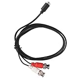 RASTKY DIN-4-Pin-auf-2-BNC-Kabel, Hochpräzise Signalübertragung für Überwachungssysteme, 4,9 Fuß Langes Y-Splitterkabel für Video-Adapter, Plug-and-Play