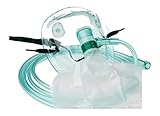 Tiga-Med Sauerstoffmasken im Set Hohe Konzentration DEHP-frei 10er Set (= 10 Stück) mit Reservoirbeutel f. Erwachsene mit 210cm Schlauch