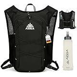 Damen Fahrradrucksack 5L, Atmungsaktiv Ultraleichter Laufrucksack mit 500ML Trinkblase & Reflektoren, Laufrucksack Trinkrucksack, Trinkrucksack Fahrrad | Wanderrucksack Klein für Ski MTB Outdoor Sport