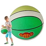 Naqqios Ruhiger Basketball: Schulball, Basketball aus Holz | Schaumstoff-Basketball, stoßabsorbierender Schaumstoffball für Kinder in Teams, Holzboden