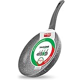 GadHome Premium 26cm Antihaft Bratpfanne | Pfanne Induktion | Hochwertige Aluminium mit Ergonomischem Griff | Graustein Granit Effekt
