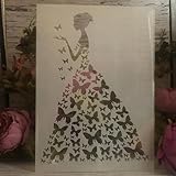 Schablonen zum Basteln, A4, 29 cm, Liebespaar, Kuss Freunde, wiederverwendbare Schablonen zum Malen auf Holz, Leinwand, Papier, Stoff, Boden, Fliesen, Wand, DIY-Kunsthandwerk, Stil J