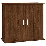 vidaXL Aquariumständer, Aquarium Unterschrank mit viel Stauraum, Aquarium Tisch mit Stabiler Oberplatte, Aquariumschrank Aquarium Halter, Braun Eichen Optik Holzwerkstoff