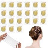 Piriuuo 30 Stück Elastische, Wiederverwendbare Haarnetze Nylon für Krankenschwestern, Tänzer und Flugbegleiterinnen