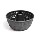 Original Kaiser Classic Gugelhupfform 24 cm, Gugelhupf Backform rund, Guglhupfbackform, Kuchenform antihaftbeschichtet, gleichmäßige Bräunung, Schwarz