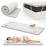 TEHORNEO Mattress Topper, Topper 90x190 und 5 cm Dicke, Topper, Matratzentopper, Matratzenauflage, Matratzen Topper, Mattress Topper Memory Foam, Memory Foam Topper, Bettauflage, Visco-Topper