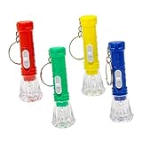 HOMSFOU 28stücke Mini Led Taschenlampen Schlüsselanhänger Kreativer Schlüsselanhänger Mit Taschenlampen-design Kleiner Led Schlüsselring Für Schlüsseldekoration Und Praktisches