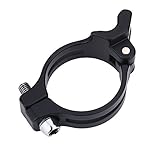 umwerfer schelle,umwerfer klemme,Umwerferklemme, 2 Größen Fahrrad Fahrrad Umwerferklemme Adapterclip Fahrradzubehör(31.8mm-Schwarz)