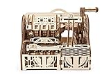 UGEARS 3D Puzzle Erwachsene Registrierkasse - 3D Modellbausatz - DIY Bausatz 3D Modellbaukasten - Sparkässchen Mechanische Modell - Kreatives Geschenk 3D Holzpuzzle für Erwachsene und Jugendliche