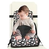 Sitzkissen, Esszimmerkissen, Stuhlkissen aus Polyester mit Tisch ca. 26 x 44 x 26 cm mit einer Dicke von 11 cm, Sicherheitsgurte und Rucksackfunktionen von 6 Monaten bis 3 Jahren