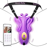 Vibration für Frauen Klitoris Stimulation für Sie, Aufliegevibratoren für Frauen Mit APP Fernbedienung Sex Spielzeug für Die Frau, Sex Toys Butterfly Vibrator Höschen Vibratorensets fü Frauen